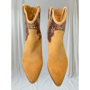 Dolce Vita Suede Glitter Ankle Boots - Women's Size 9